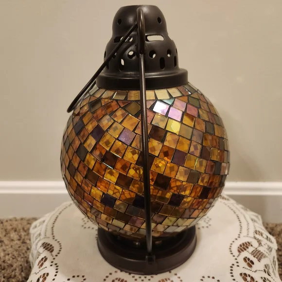 PartyLite Global Fusion Mosaic Candle Lantern #P9238 (Retired) - Picture 4 of 11